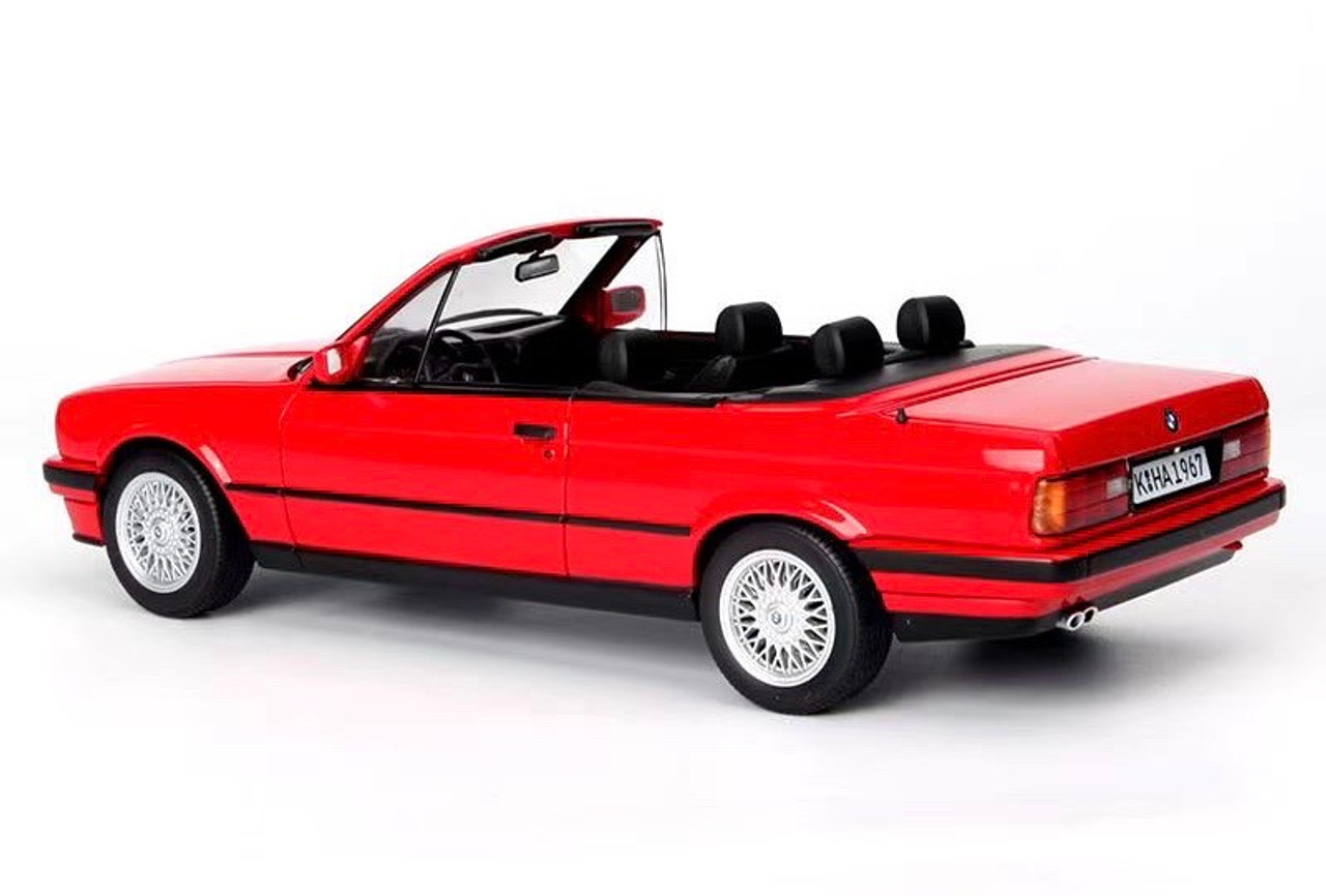 1/18 Norev 1991 BMW 318i Cabriolet (Red) Diecast Car Model