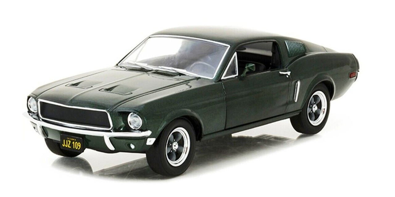 1/18 Greenlight 1968 Ford Mustang GT Fastback Highland (Green Metallic) Diecast Car Model