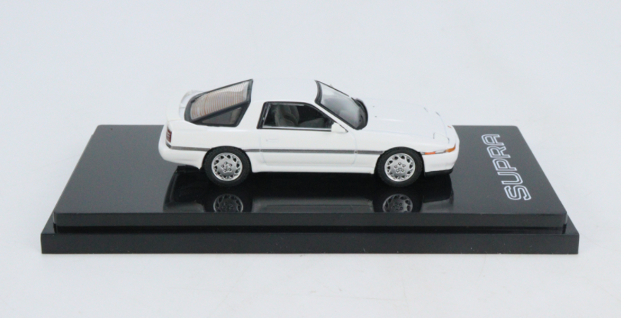  1/64 Hobby Japan Toyota Supra (A70) 3.0GT Turbo Limited Turbo A Duct White Diecast Car Model