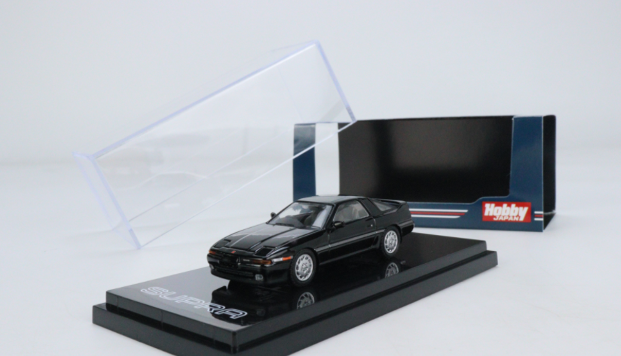  1/64 Hobby Japan Toyota Supra (A70) 3.0GT Turbo Limited Turbo A Duct Black Diecast Car Model