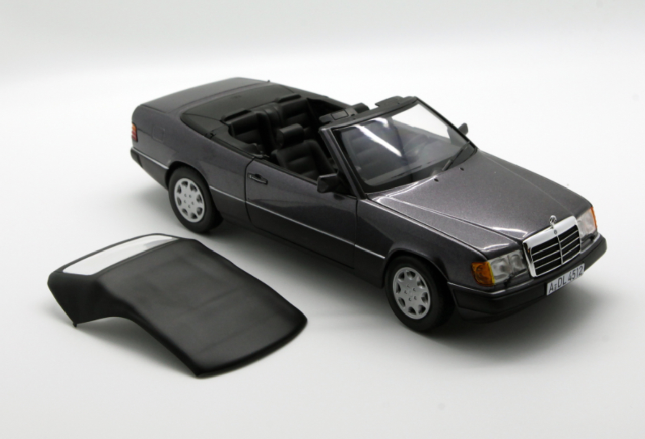 1/18 Norev 1990 Mercedes-Benz MB 300 CE 300CE Cabriolet (Purple Grey) Diecast Car Model