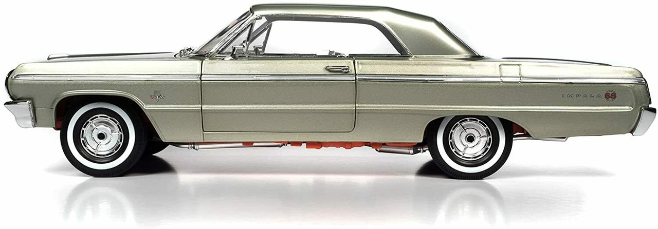 1/18 Auto World 1964 Chevrolet Impala SS 409 (Meadow Green Metallic) Diecast Car Model