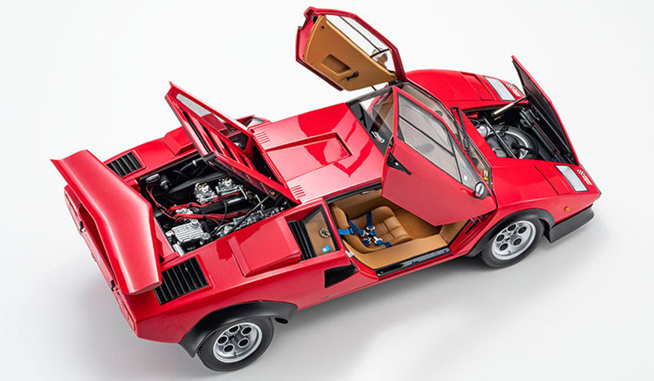 1/12 Kyosho Lamborghini Countach Walter Wolf (Red) Diecast Car Model