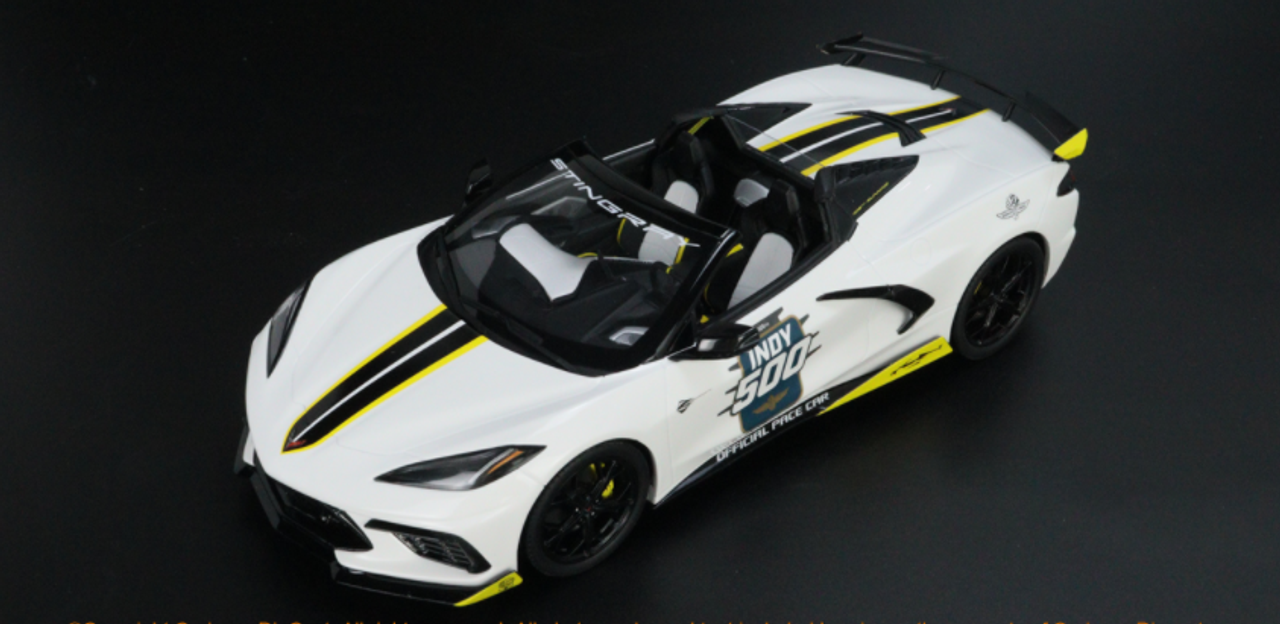 1/18 RAR 2021 Chevrolet Corvette Stingray C8 2021 Indianapolis 500 Pace Car