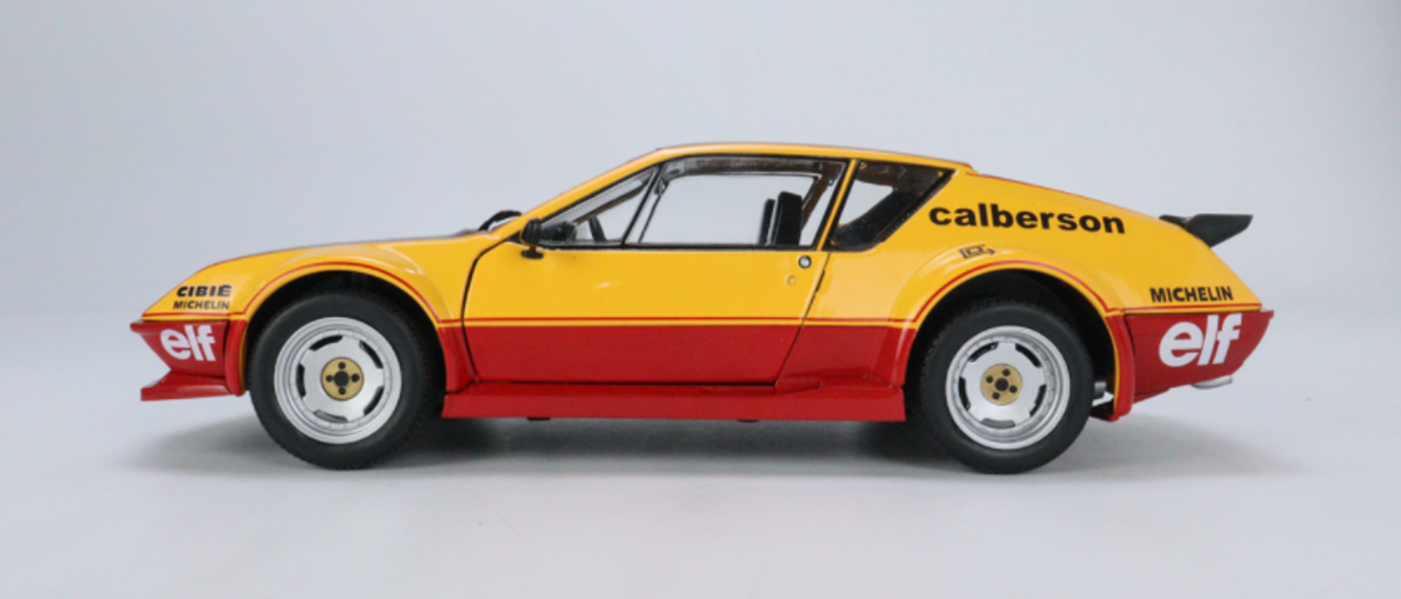  1/18 Solido Alpine A310 Pack GT Calberson Evocation Orange 1983 Diecast 2 door open