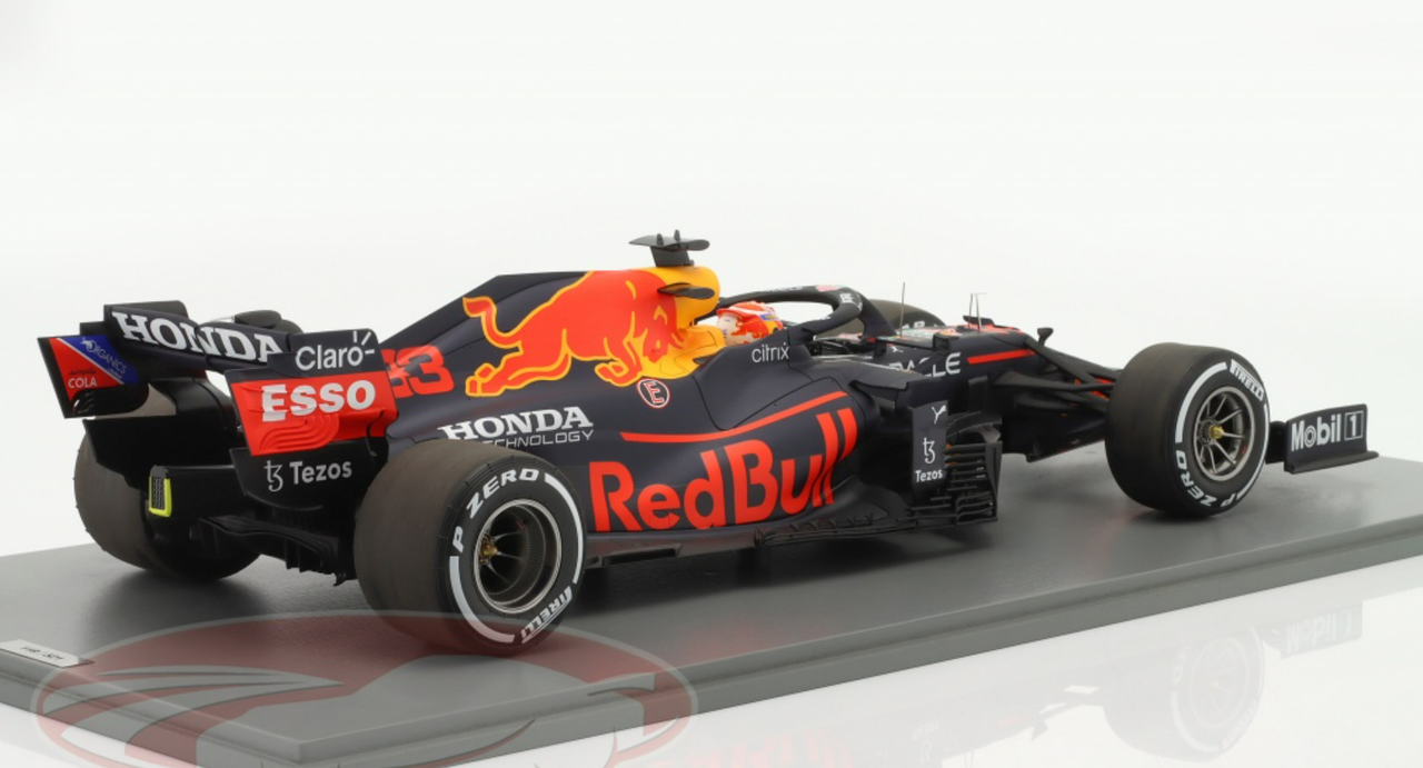 1/12 Spark 2021 Red Bull Racing Honda RB16B No.33 Red Bull Racing Winner Dutch GP 2021 Max Verstappen With Acrylic Cover Limited 521 Pieces