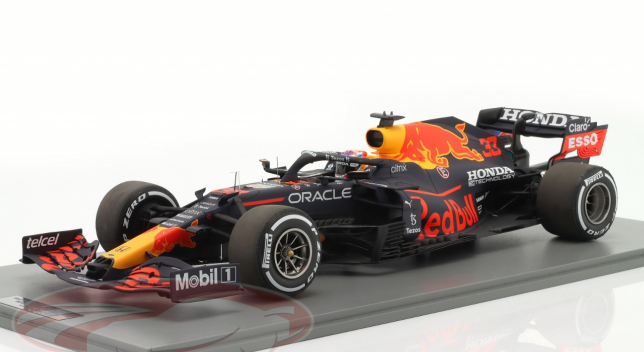 1/12 Spark 2021 Red Bull Racing Honda RB16B No.33 Red Bull Racing Winner  Dutch GP 2021 Max Verstappen With Acrylic Cover Limited 521 Pieces