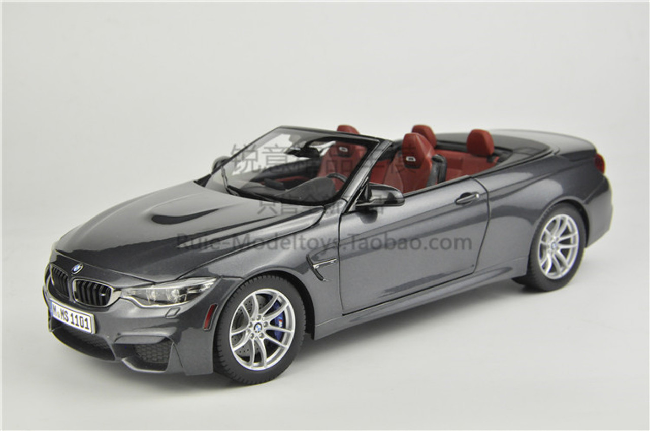 1/18 Dealer Edition BMW M4 F83 Convertible (Grey) Diecast Car Model