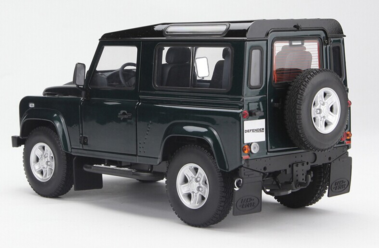 MINOR DAMAGED 1/18 Kyosho Land Rover Defender 90 (Dark Green) Diecast Car Model