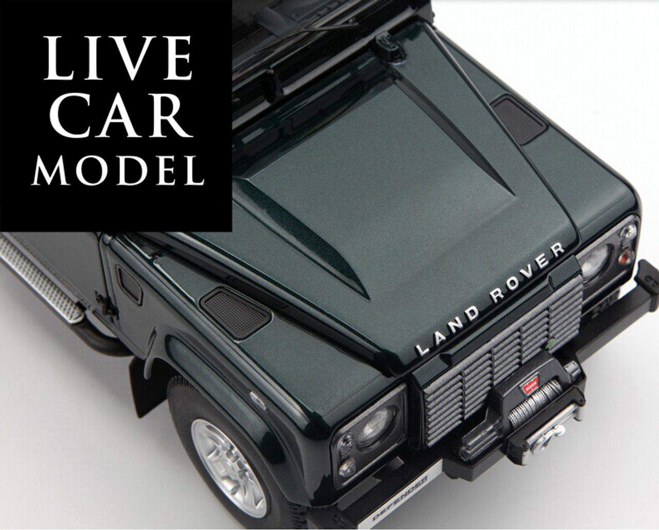 MINOR DAMAGED 1/18 Kyosho Land Rover Defender 90 (Dark Green) Diecast Car Model