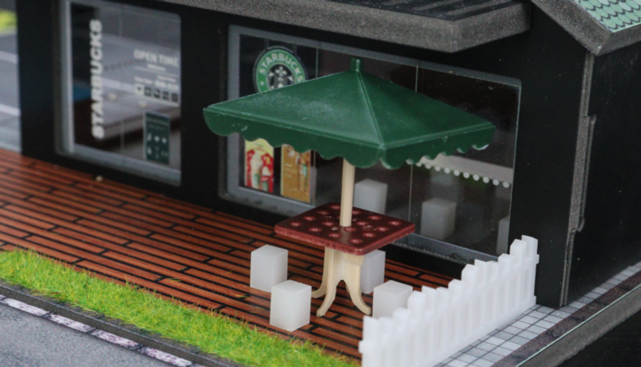 1/64 G-Fans Starbucks Building Diorama Model