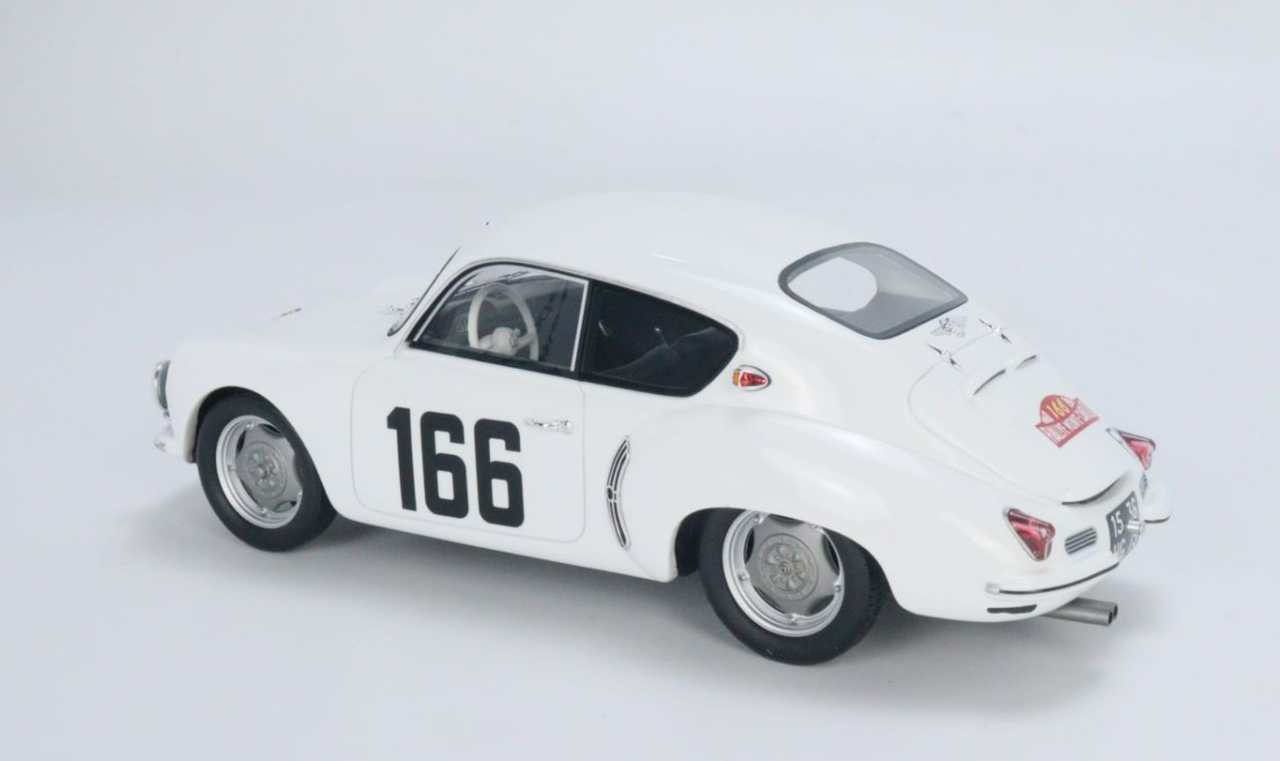 1/18 OTTO 1960 Renault Alpine A106 Rallye Monte-Carlo #166 (White) Resin Car Model