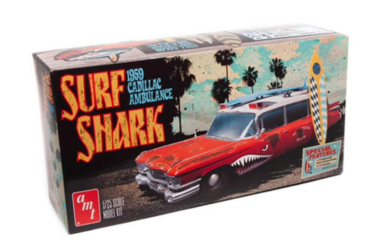 1/25 AMT Surf Shark 1959 Cadillac Ambulance Model Kit