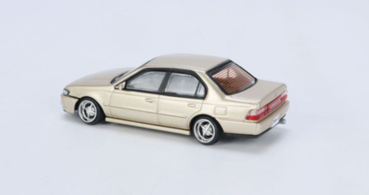 1/64 BM Creations Toyota Corolla 1996 AE100 Champagne Diecast Car Model