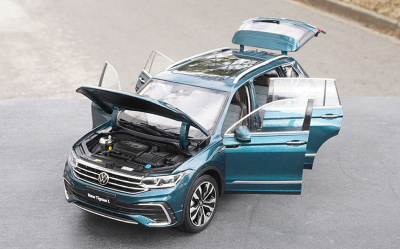 1/18 Dealer Edition 2022 Volkswagen VW Tiguan L (Blue) Diecast Car Model