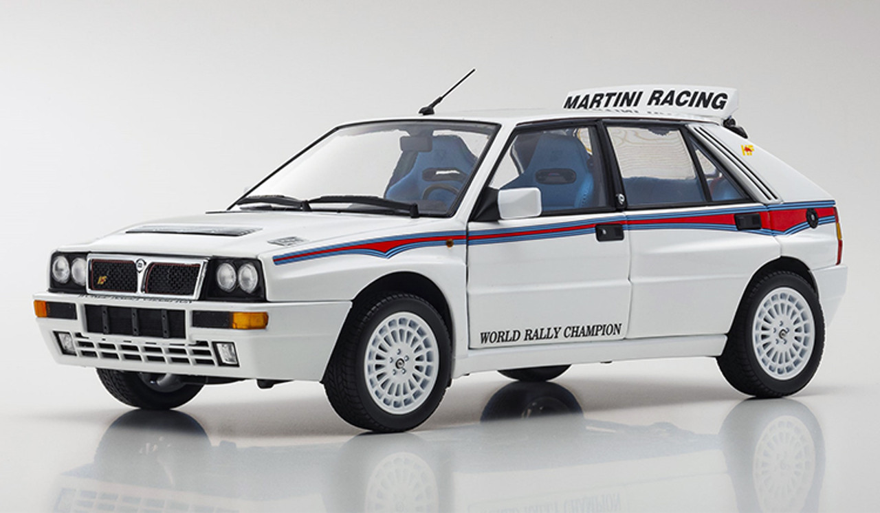 1/18 Kyosho Lancia Delta HF Integrale White Diecast Car Model