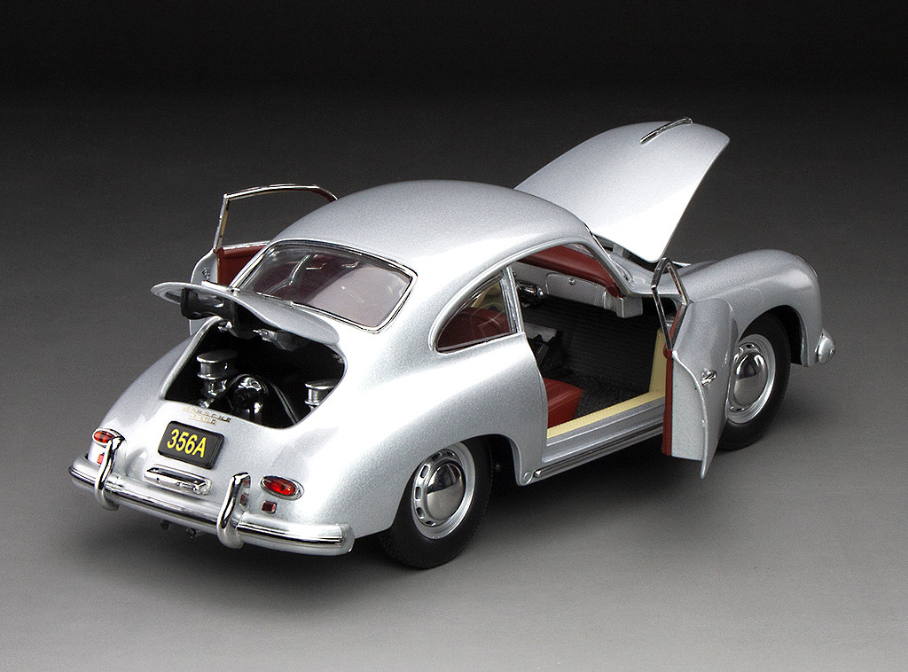 1/18 Sunstar 1957 Porsche 356A 1500 GS Carrera GT (Silver) Diecast