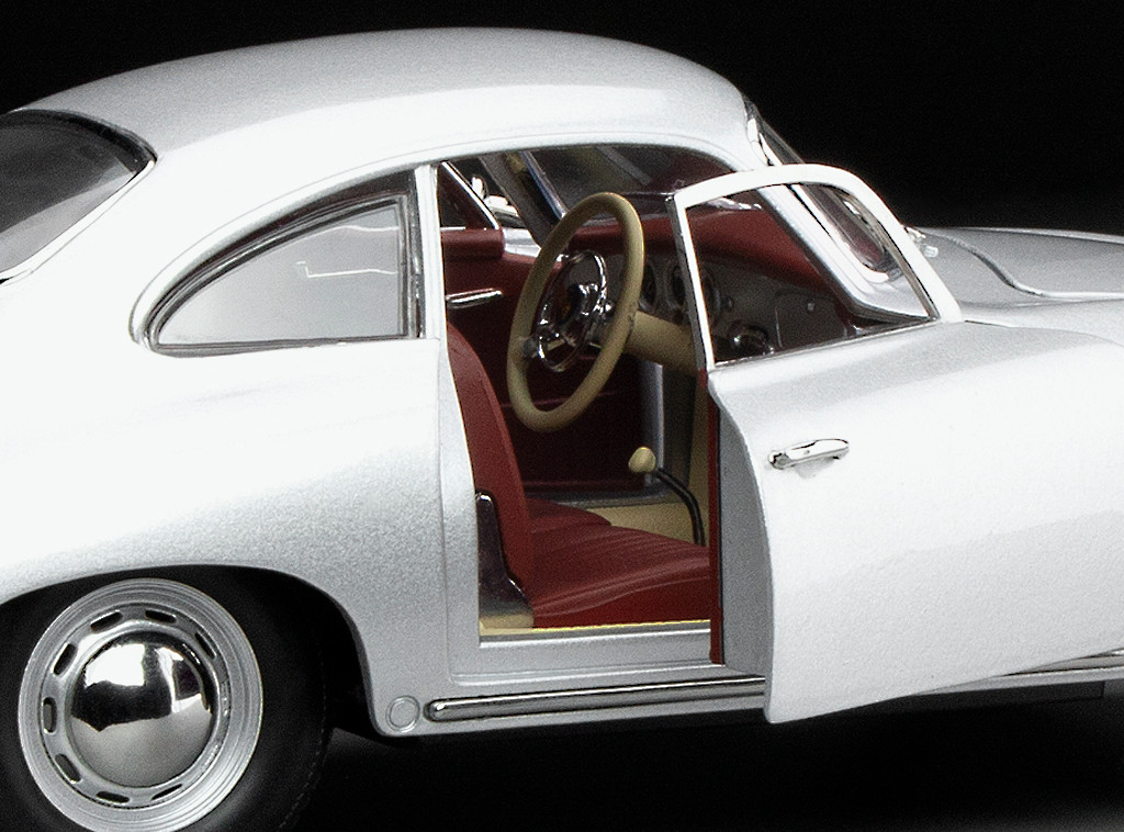 1/18 Sunstar 1957 Porsche 356A 1500 GS Carrera GT (Silver) Diecast