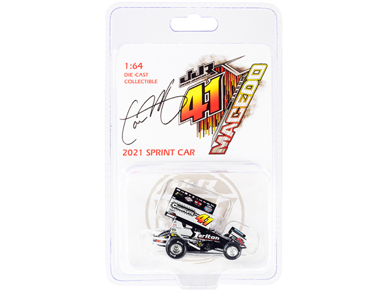 Winged Sprint Car #41 Carson Macedo "MVT" (2021) 1/64 Diecast Model Car by ACME