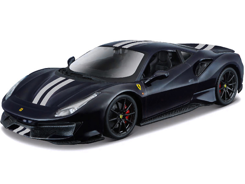 1/24 BBurago Ferrari 488 Pista (Dark Blue Metallic with Silver