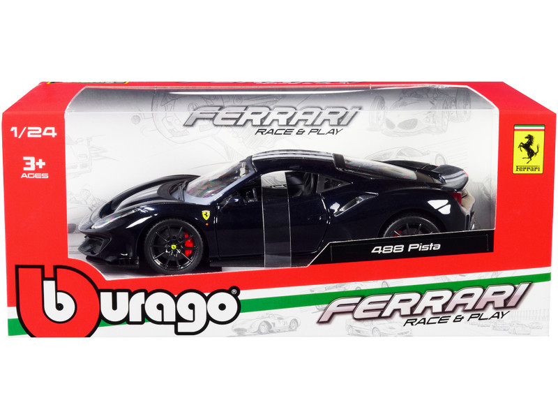 1/24 BBurago Ferrari 488 Pista (Dark Blue Metallic with Silver