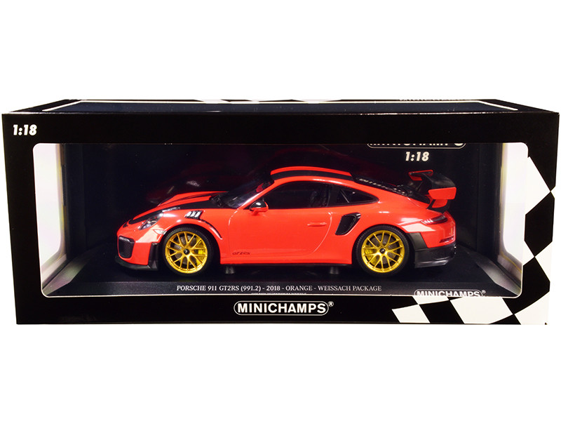 【MINICHAMPS】限定300台 Porsche 911 GT2RS 2018 Porsche 911 GT2RS (991.2) Weissach Package Orange with Carbon