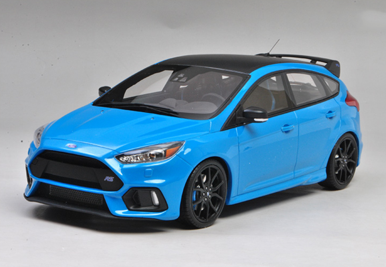 1/18 OTTO Ford Focus RS (Blue) Enclosed Resin Car Model Limited 300