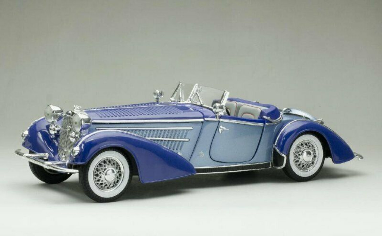 ミニカー Sun Star 1939 HORCH 855 ROADSTER 1:18 1939 HORCH 855 ROADSTER – Black / Dark Green – sunstarmodelcars