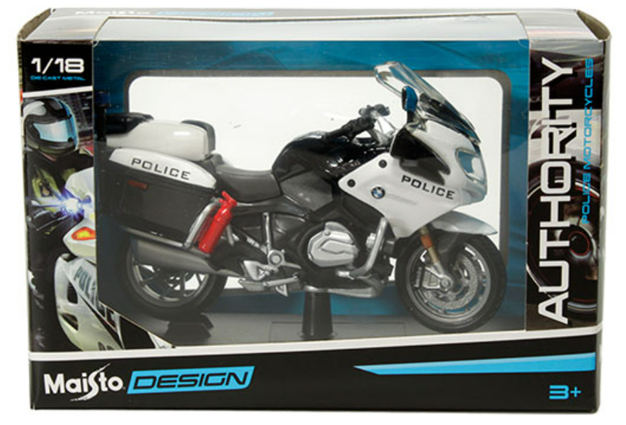 1/18 Maisto BMW R1200RT (White) - Design Authority Police Motorcycles Model