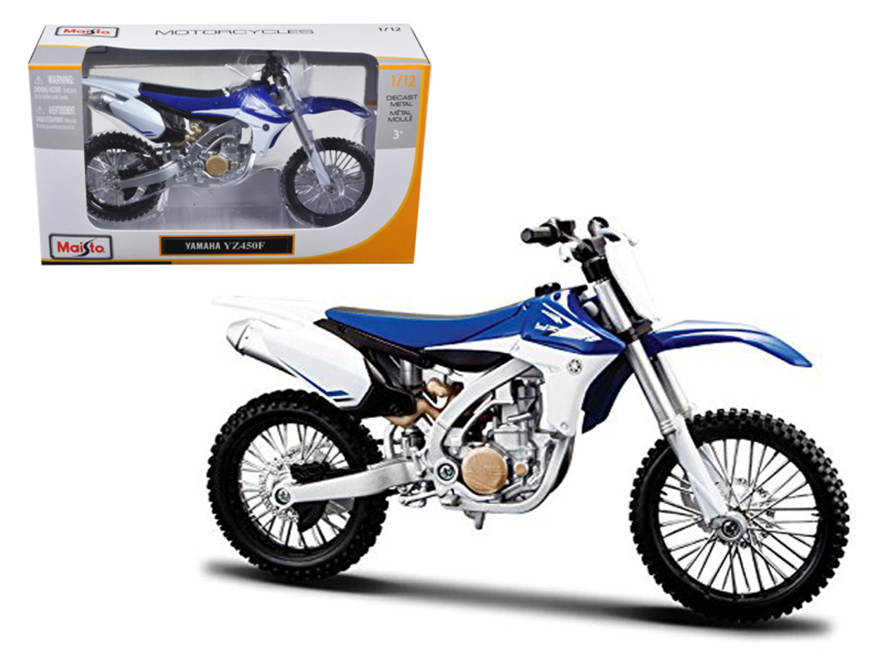 Moto miniature bleue Yamaha YZ450F : : Auto et Moto