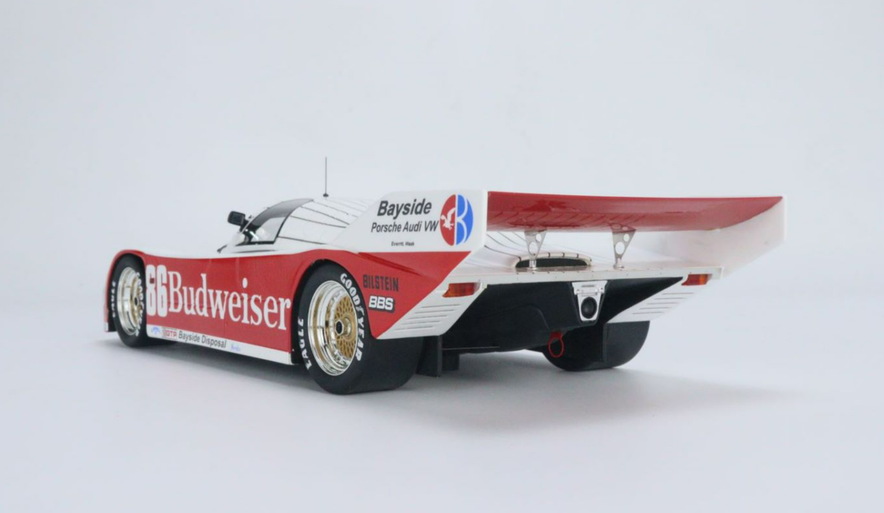 1/18 Top Speed 1987 Porsche 962 #86 Winner 12h Sebring Bayside Disposal Racing Jochen Mass, Bobby Rahal Resin Car Model