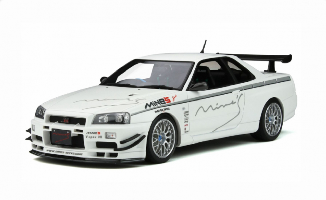 【好評】OttO 1/18 Mine\'s SKYLINE GT-R BCNR33 シルバー 未展示 日産 スカイライン マインズ 乗用車