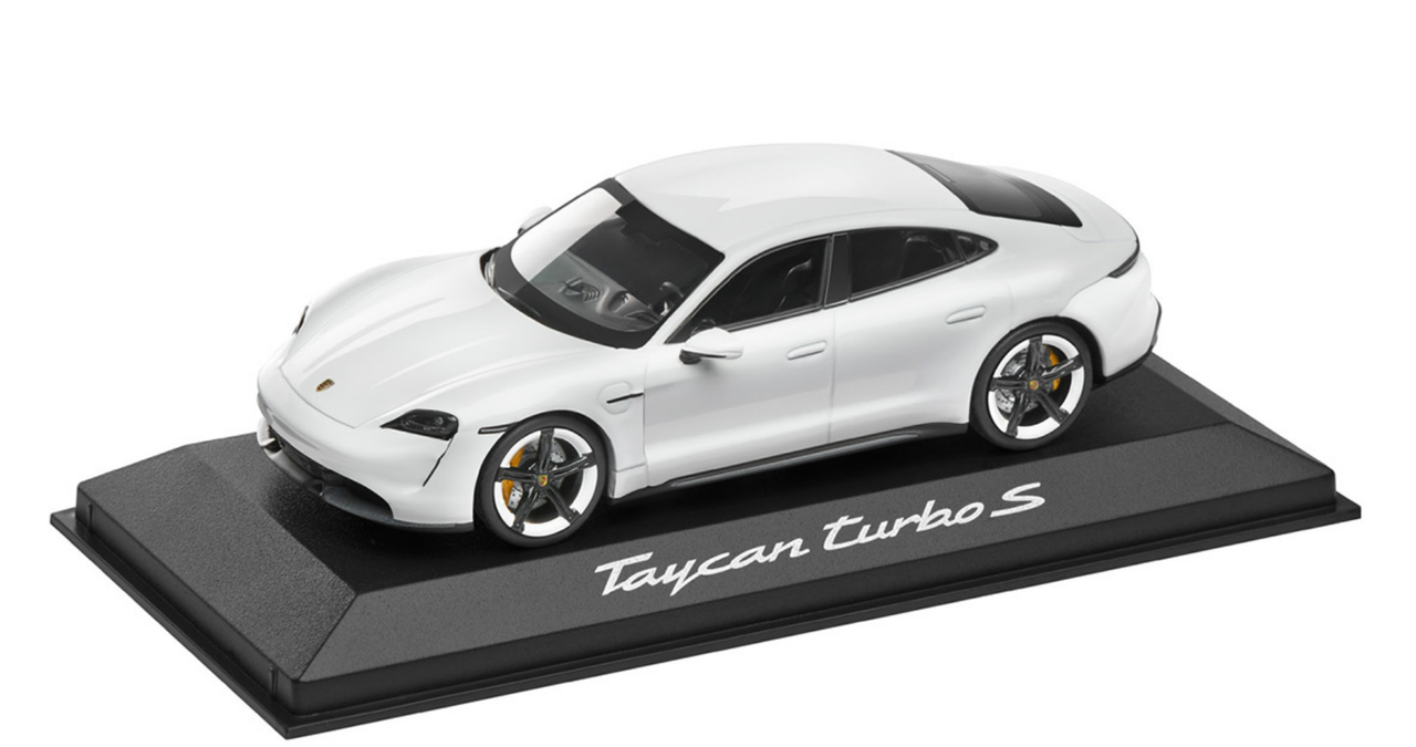 1/43 Dealer Edition Porsche Taycan Turbo S (White) Car Model