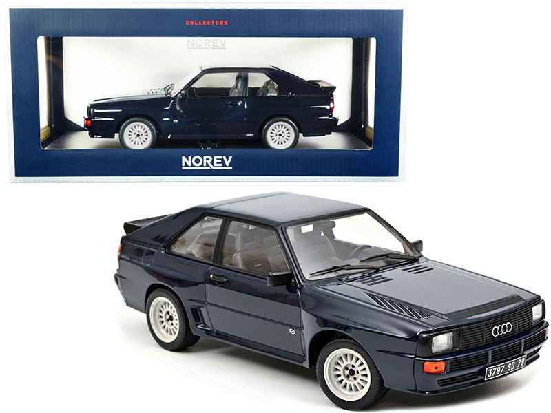 1/18 Norev 1985 Audi Sport Quattro Coupe (Dark Blue) Diecast Car