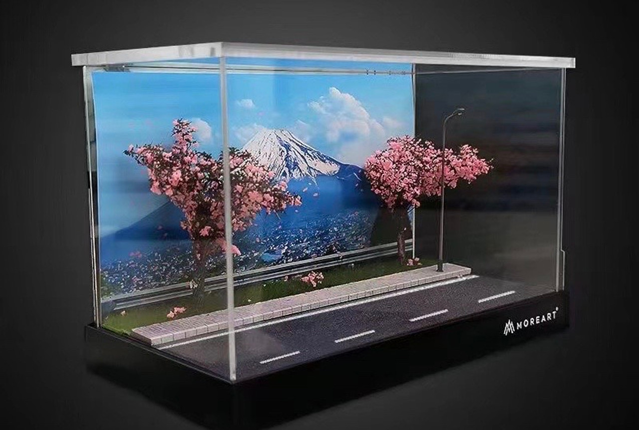 1/64 MOREART Cherry Blossoms Diorama Model Scene (car model & figure NOT INCLUDED)