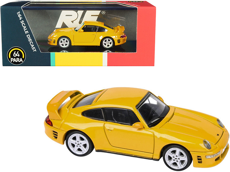 ワズ Porsche 911 993 RUF CTR2 Blossom Yellow 1/64 Diecast Model Car by