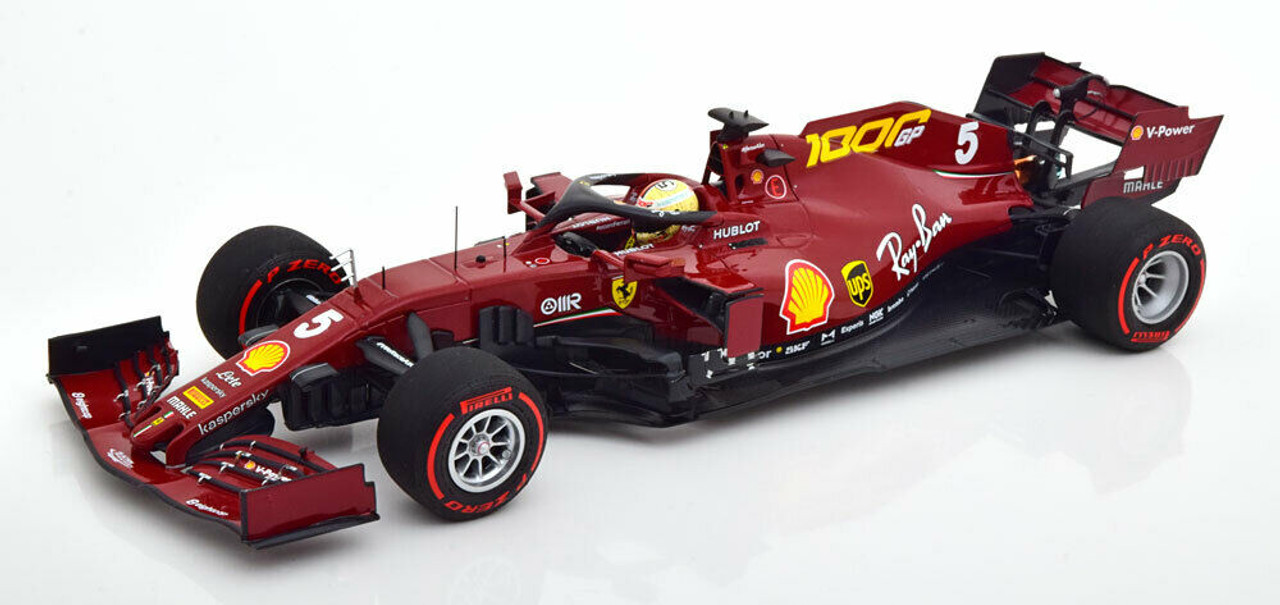 1/18 BBR 2020 F1 Sebastian Vettel Ferrari SF1000 #5 1000th GP Ferrari Toskana GP Car Model