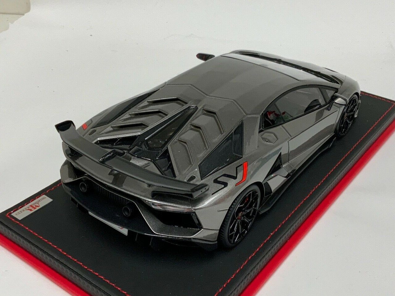 1/18 MR Collection Lamborghini Aventador SVJ (Metallic Grey) Signed by MR Owner 1 of 1