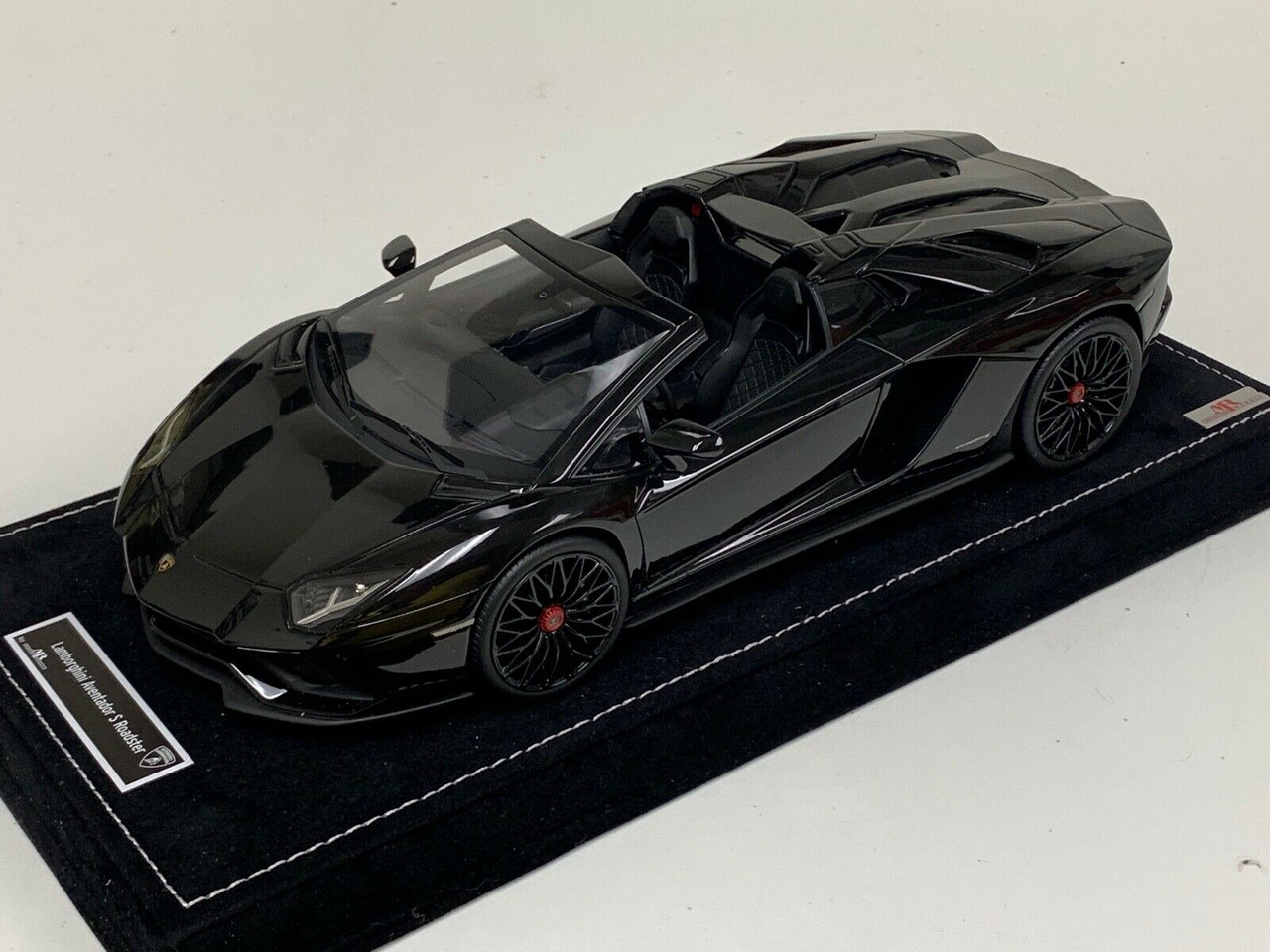 1/18 MR Collection Lamborghini Aventador S Roadster (Black) Resin Car Model