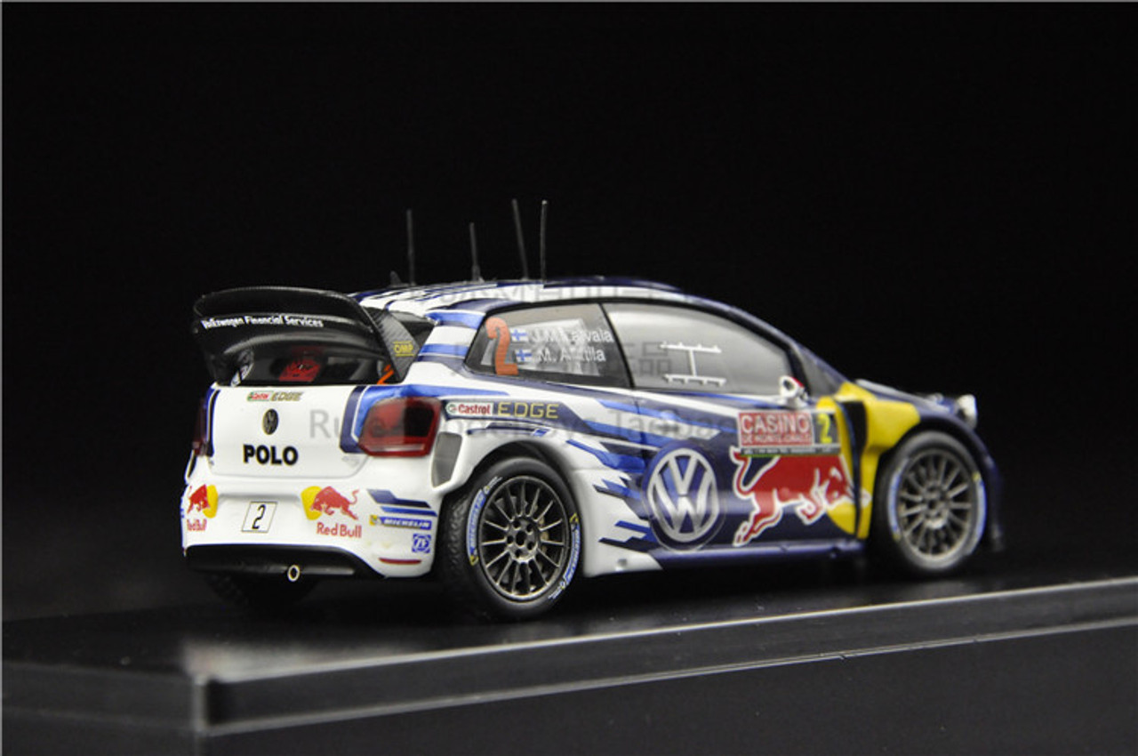イクソ　1／43 ミニカー VW POLO R WRC 2014 Amazon | ｲｸｿﾓﾃﾞﾙ VW ﾎﾟﾛ R WRC 14ｶﾀﾙｰﾆｬﾗﾘｰ #2 J-M. Latvala/M