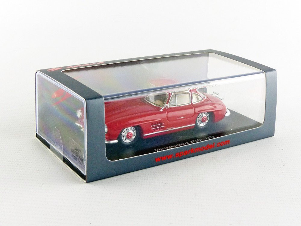 1/43 Spark 1956 Mercedes-Benz MB 300SL 300 SL (Red) Diecast Car