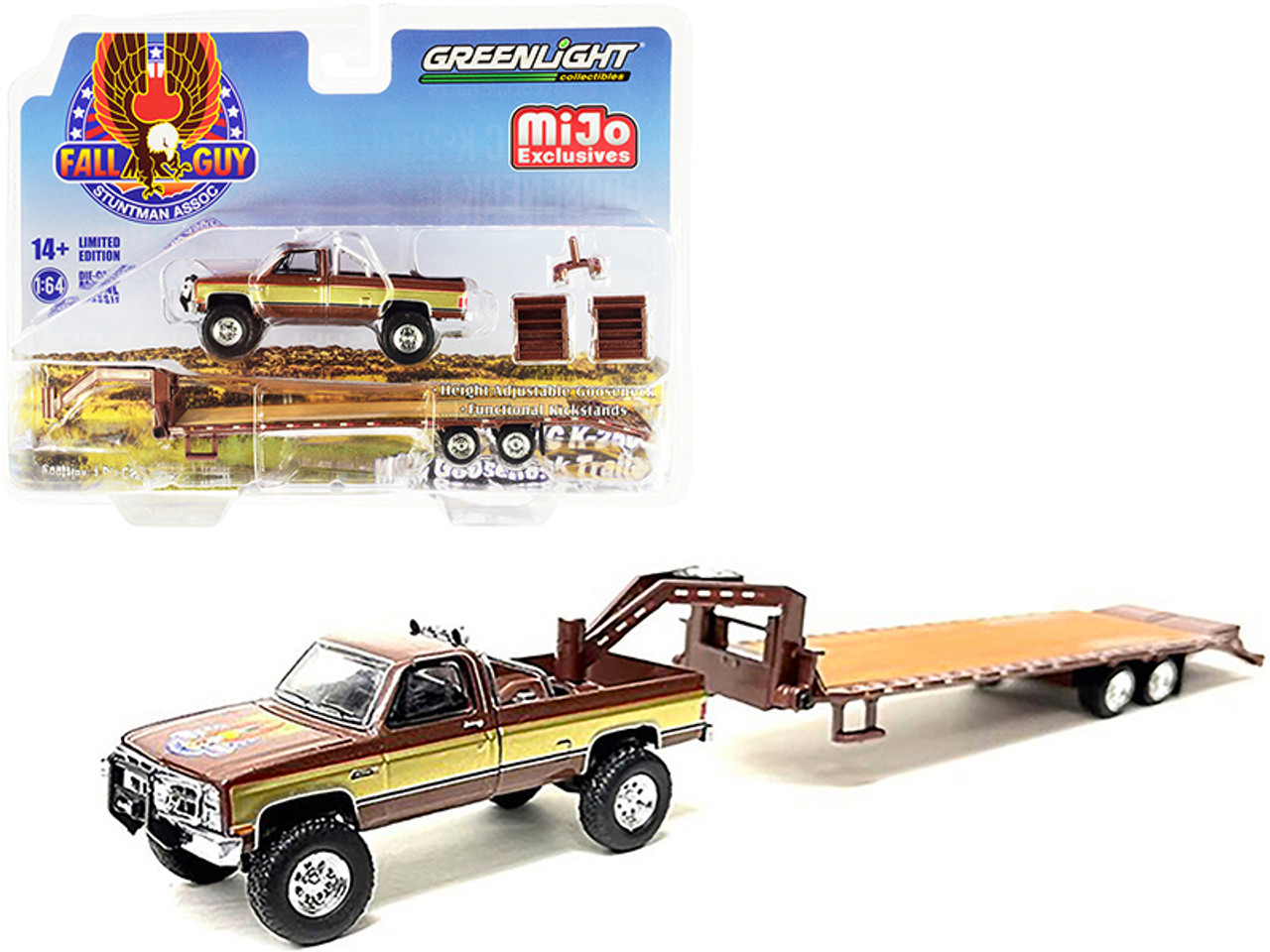 1982 GMC K-2500 Pickup Truck Brown Metallic with Gold Stripes and