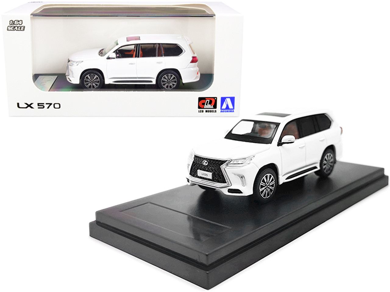 1/64 LCD Lexus LX570 with Sunroof (White) Diecast Model Car