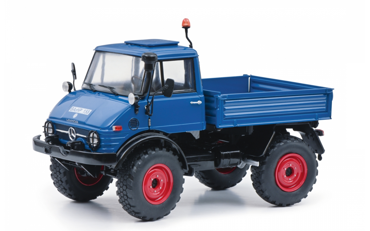 1/18 Schuco Mercedes-Benz Unimog 406 (Blue) Diecast Car Model