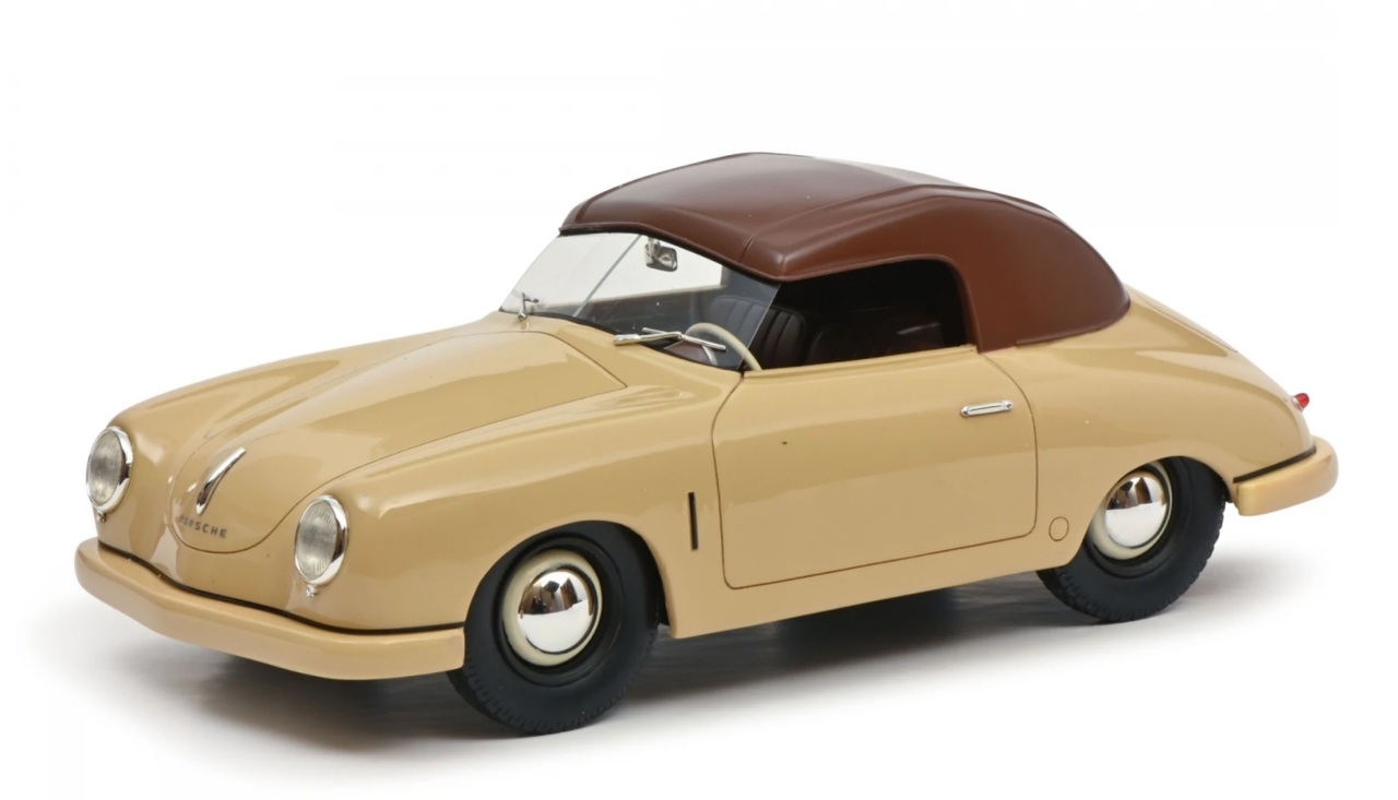 1/18 Schuco Porsche 356 Gmünd Convertible (Beige) Car Model