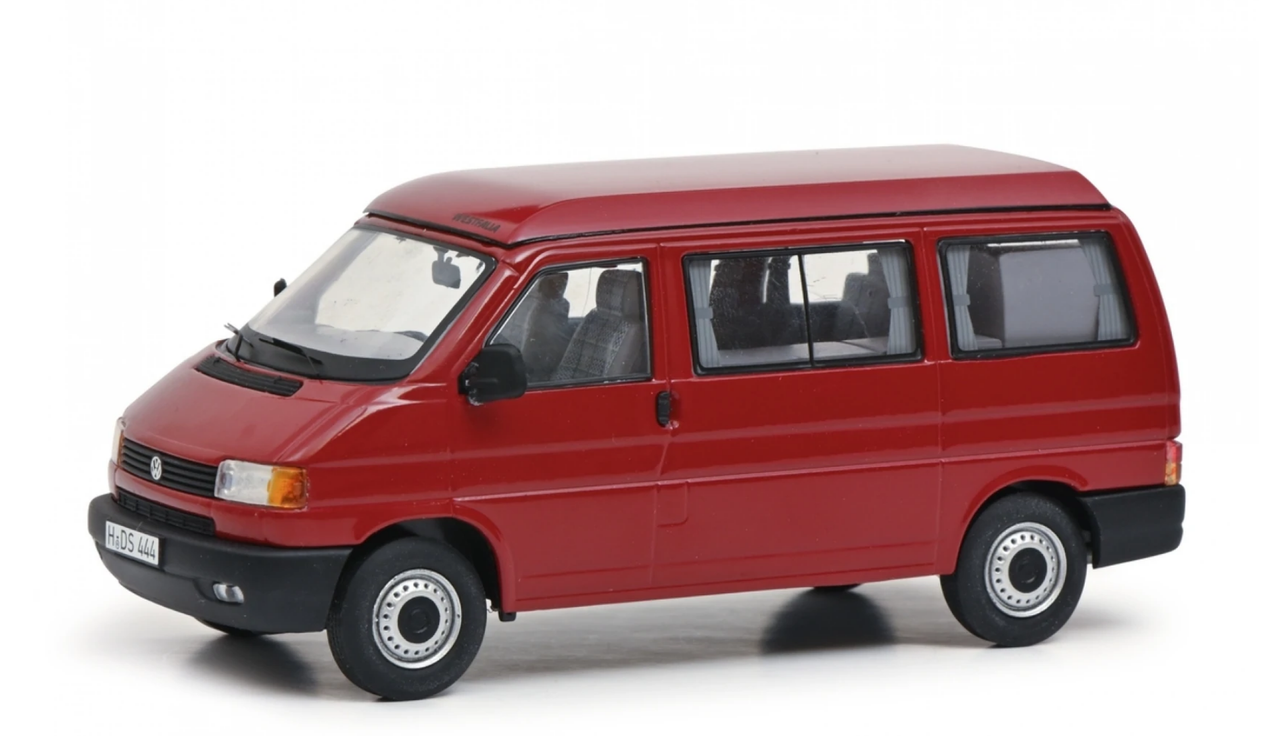 1/43 Schuco Volkswagen VW T4a California Van (Dark Red) Car Model