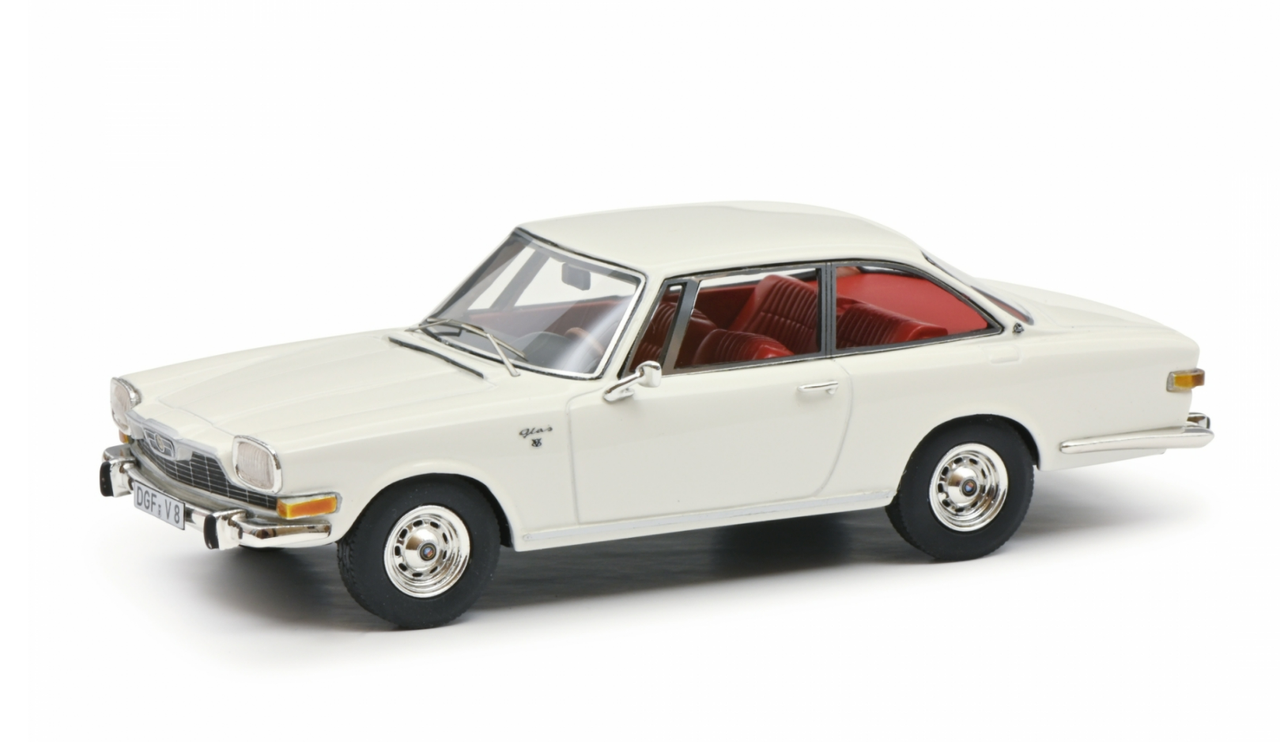 1/43 Schuco 1966 BMW Glas 2600 V8 (White) Car Model