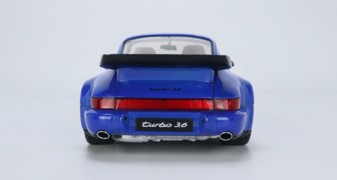  1/18 Solido 1990 Porsche 911 (964) Turbo (Electric Blue) Diecast Car Model