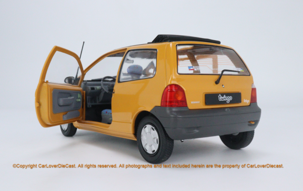  1/18 Solido Renault Twingo Ph.1 Open Air Jaune Indien 1993 Diecast 2 door open 