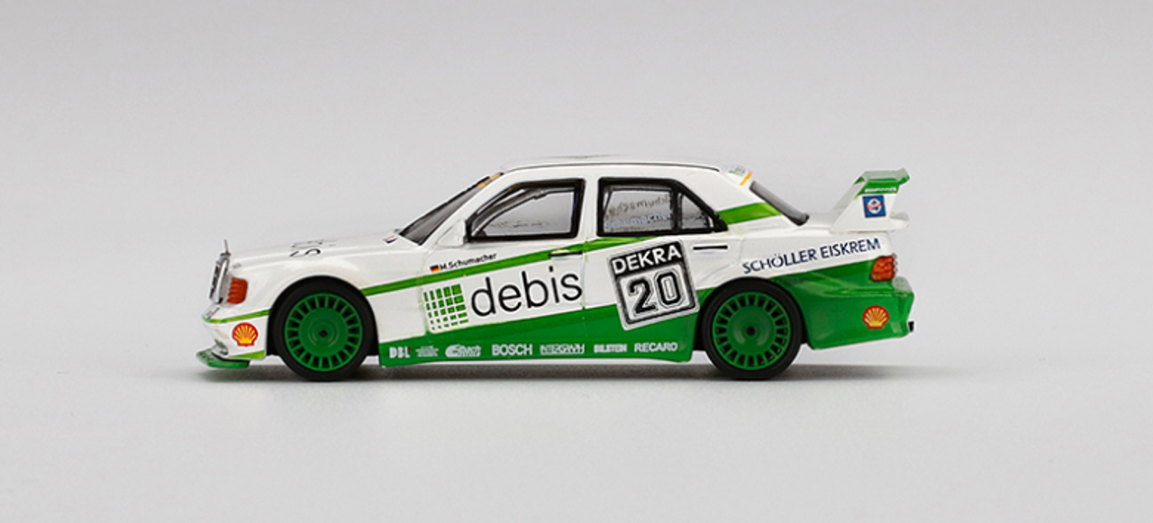 1/64 Mini GT 1991 Mercendes-Benz 190E 2.5 16 Evo II DTM Zakspeed #20 Schumacher Diecast Car Model